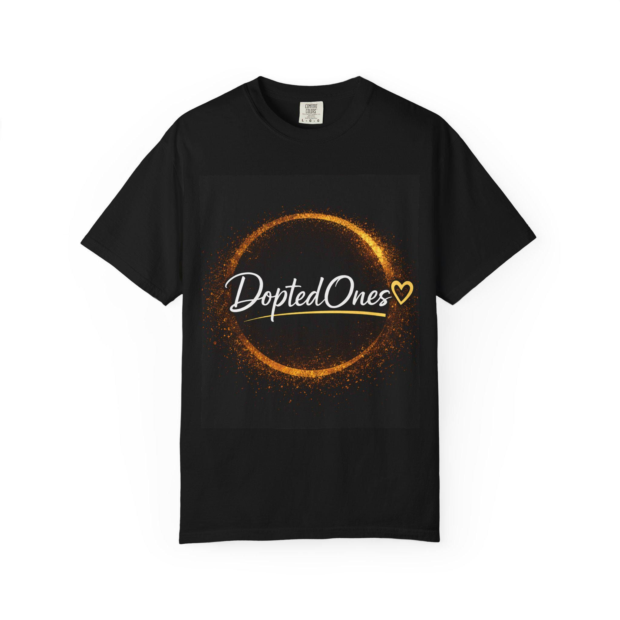 DoptedOnes Heart Script T-Shirt | Solar Ring Graphic