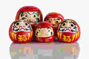Daruma dolls are paper-mache dolls that originated in Takasaki in the 1760s