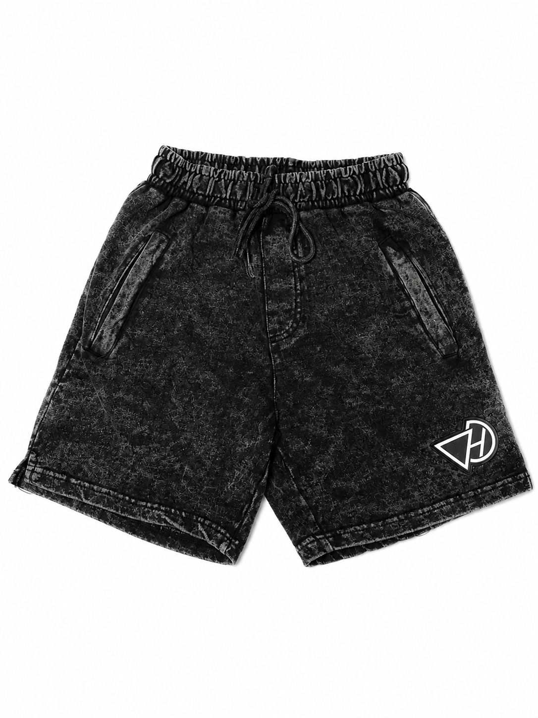 Acid wash shorts