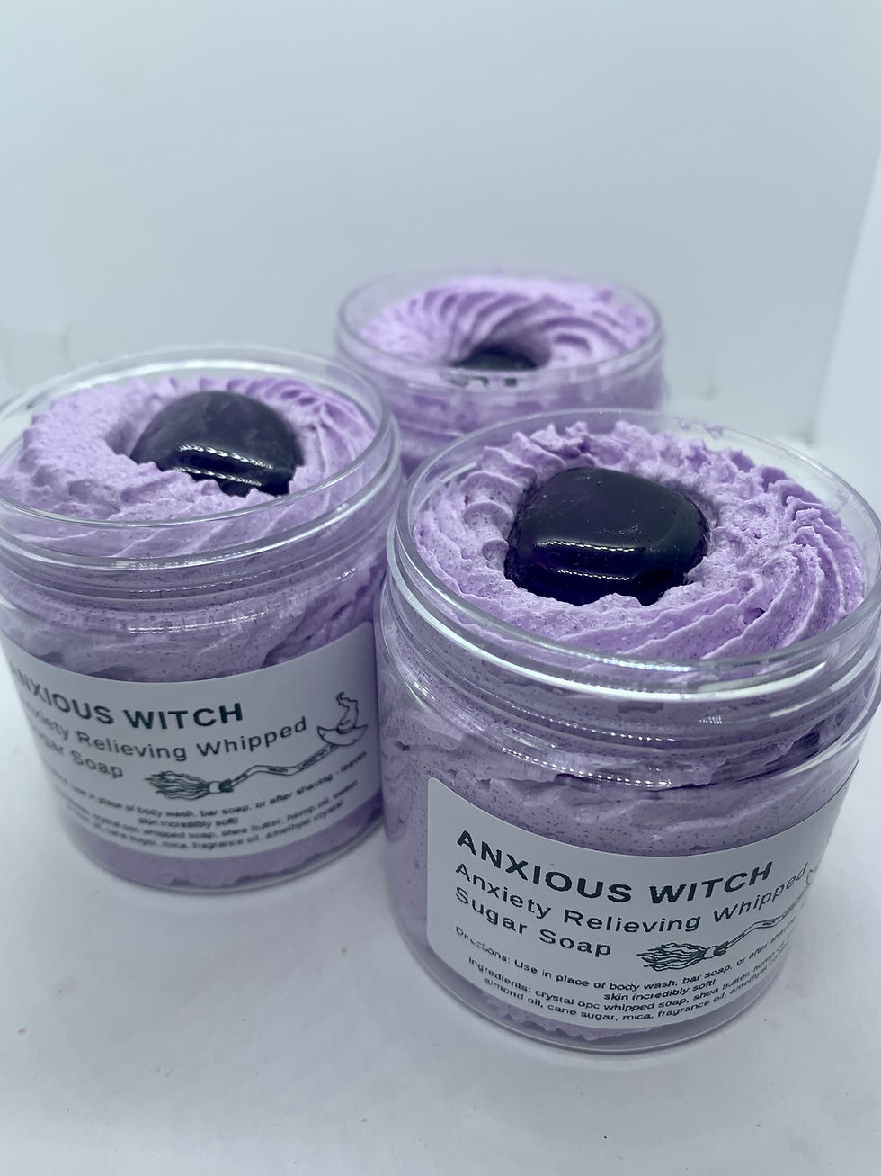 Thumbnail: ANXIOUS WITCH Whipped Sugar Soap - Anxiety Relieving Soap, Sugar Scrub