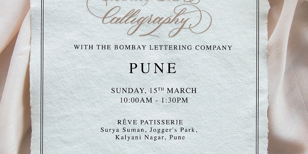 Introduction to Pointed Pen Calligraphy - PUNE 2
