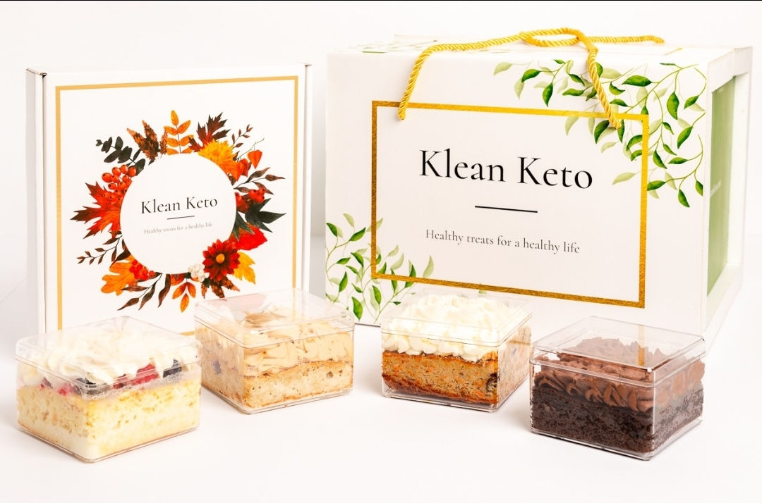 Muestra de Keto Mini Cake, Tres leches, Tiramisú, Muestra de pastel de chocolate y zanahoria