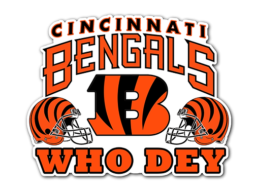 Cincinnati Bengals Who Dey Sticker