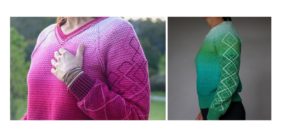 person wearing an Ever-Change sweater