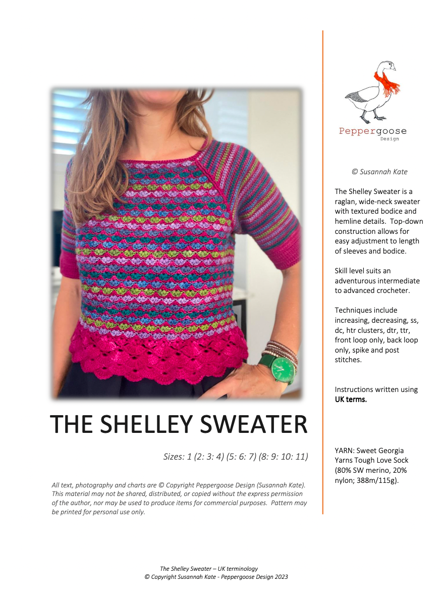 cover page of a crochet pattern
