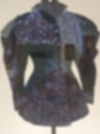 Appliqued velvet 1890s jacket
