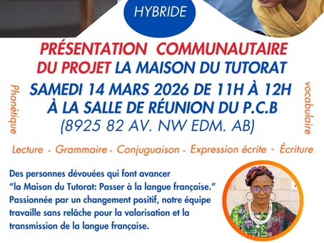 Community Presentation of the La Maison du Tutorat Project