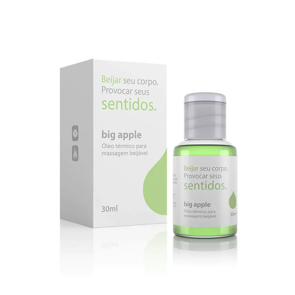 Óleo Massagem Beijável Função Hot Sentidos Big Apple - 30 ml