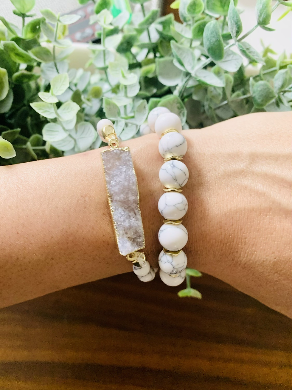 Thumbnail: Howlite Natural Stone Bracelet