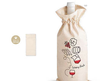 Sacola para Vinho 100% algodão - 92883