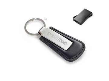 Chaveiro em couro sintético e placa metal Bachmann - 93171