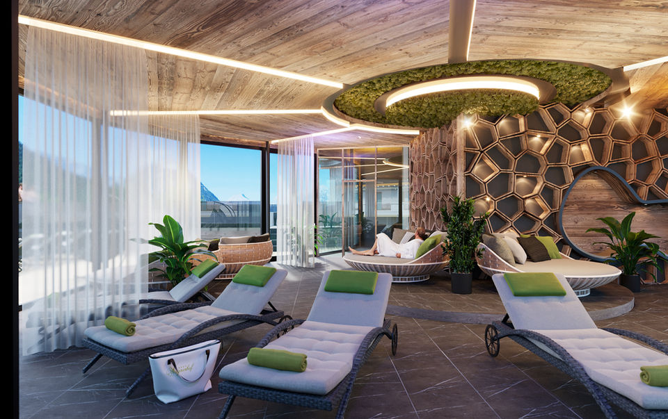 Hotel Wagnerhof 3D Visualisierung Indoor Pool Österreich Rendering Wodnar Design