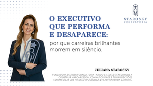 O executivo que performa e desaparece: por que carreiras brilhantes morrem em silêncio.