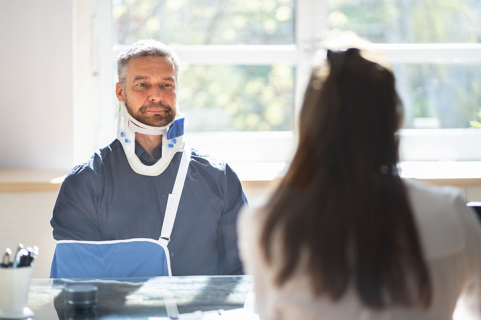 injured individual discussing their case with legal counsel