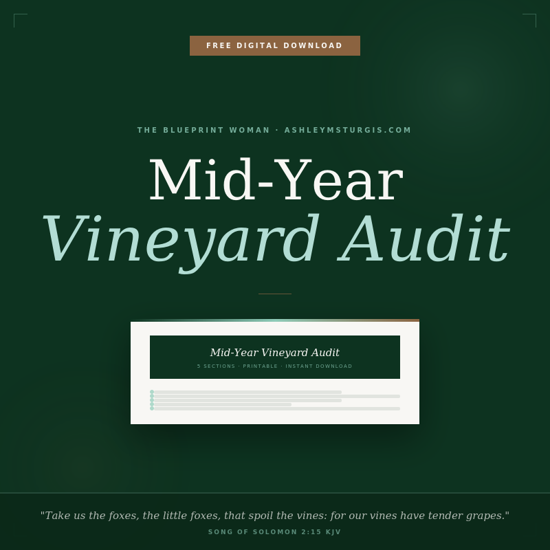 Mid-Year Vineyard Audit — Free Digital Download