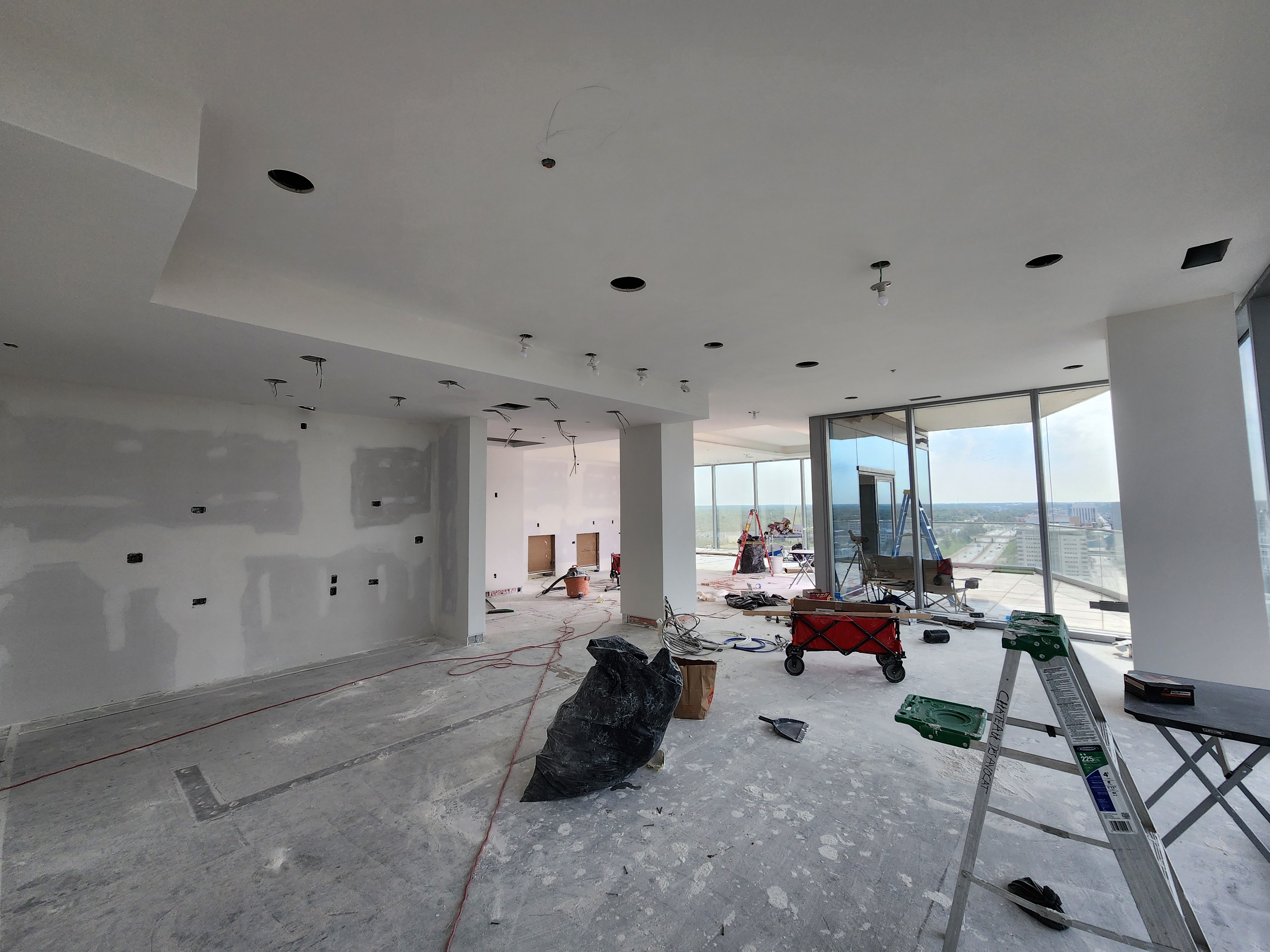 AJ Drywall installation in a renovation project
