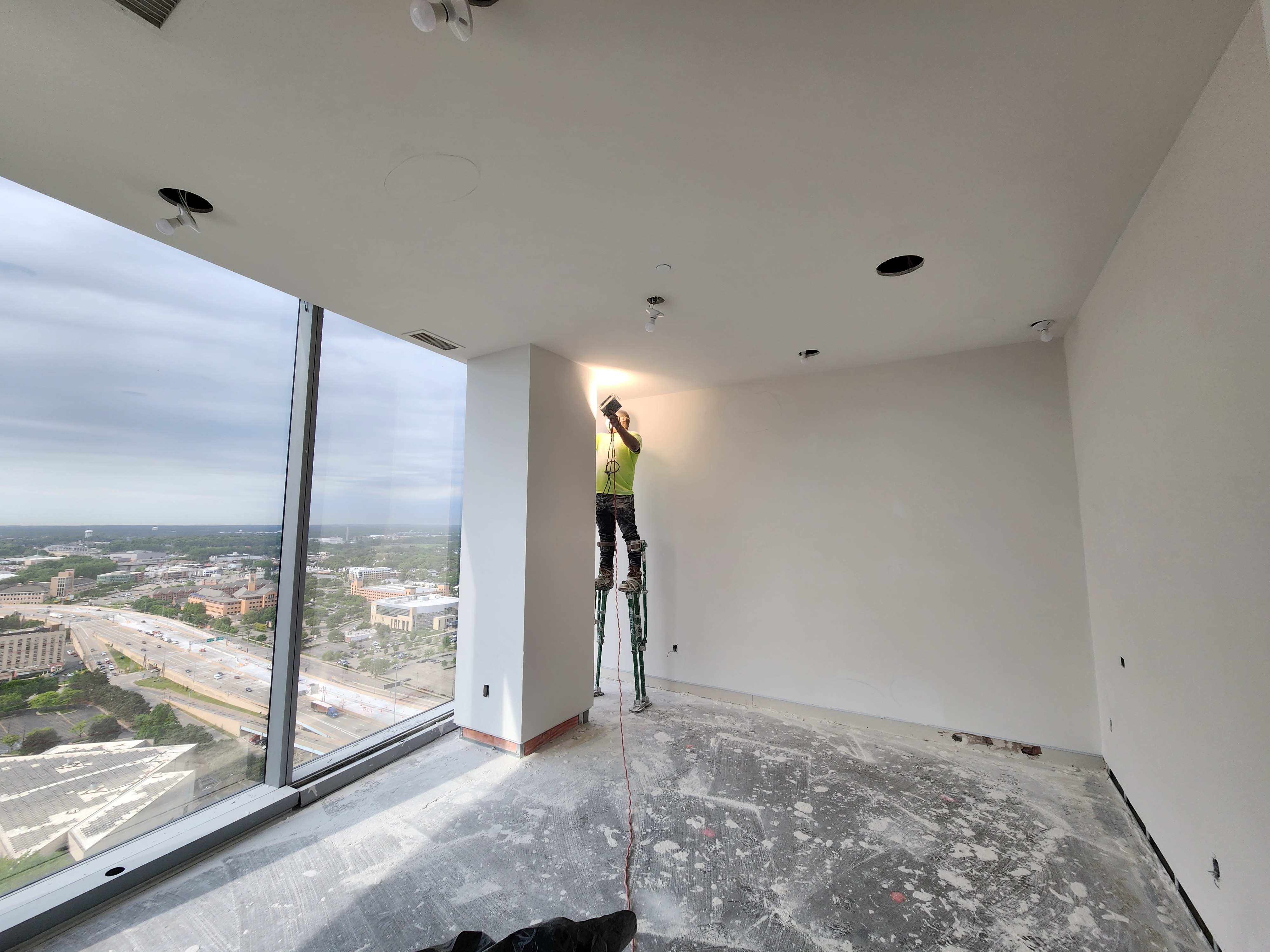 Finished interior and ceiling from the AJ Drywall portfolio