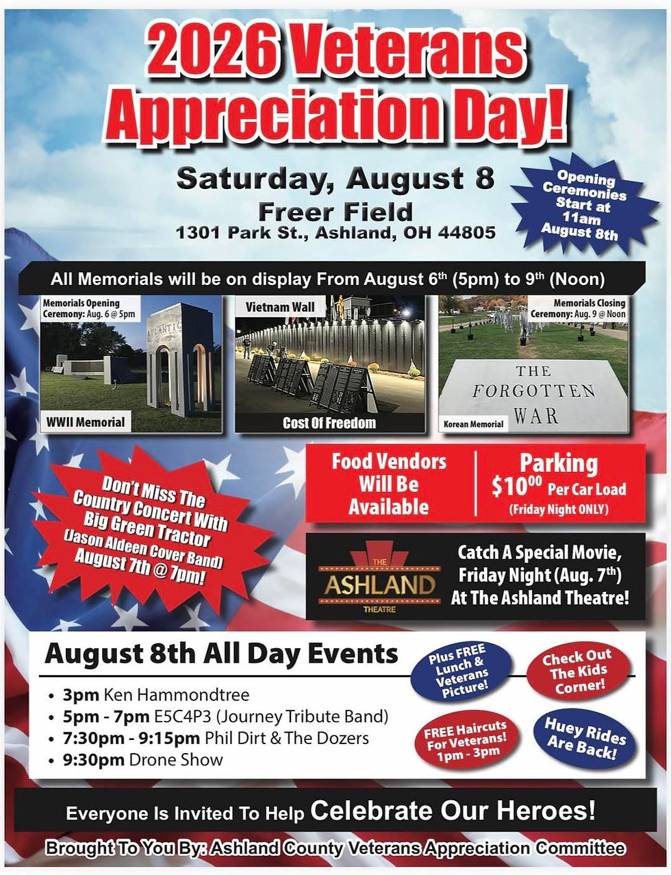 The 13th Annual Ashland County Veterans Appreciation Day Celebration