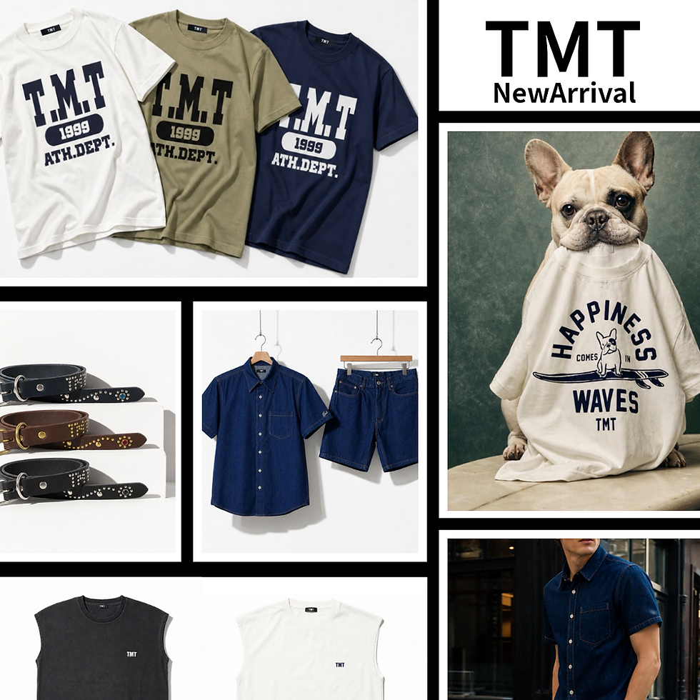 【DESIGN+美原店】
流行に振り回されない"大人の普段着の王道"『TMT』最新アイテムが入荷!