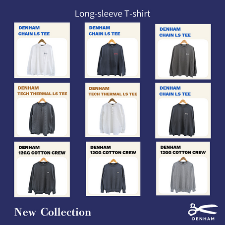 【DESIGN＋美原店】
『DENHAM』即戦力！新作"ロングスリーブTシャツ"が入荷致しました。
