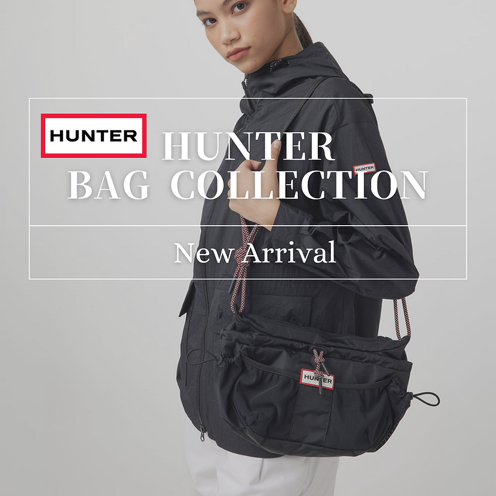 【DESIGN+美原店】
『HUNTER』BAG COLLECTION多機能バッグで街から旅まで軽やかに。