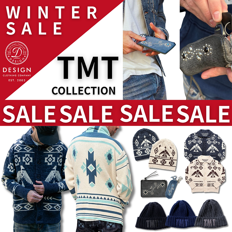 【DESIGN+美原店】
大好評開催中‼️『DESIGN+ WINTER SALE』「TMT」のアイテムが勢揃い致しました。