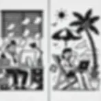 DALL·E 2024-12-16 22.23.47 - A minimalist black-and-white cartoon illustration showing two