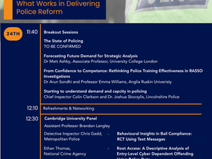 Announcing the Full Programme for the 2026 National Evidence-Based Policing Conference