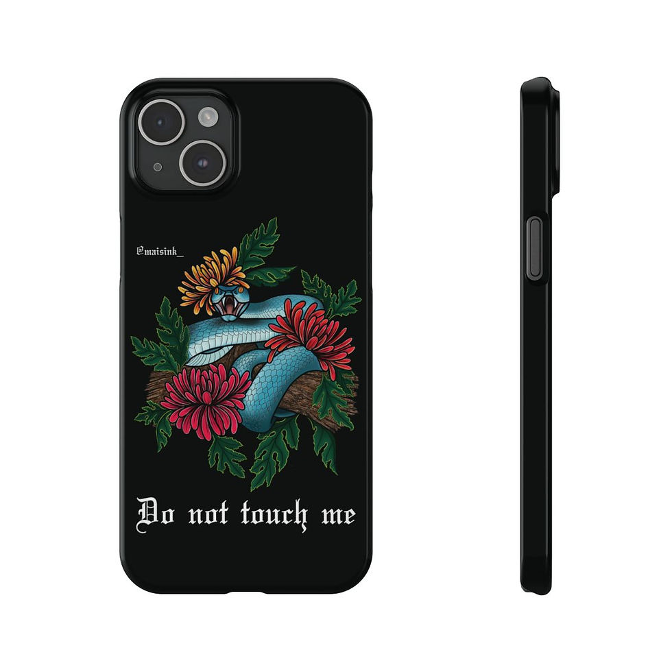 Thumbnail: Do Not Touch Me - Slim Phone Cases