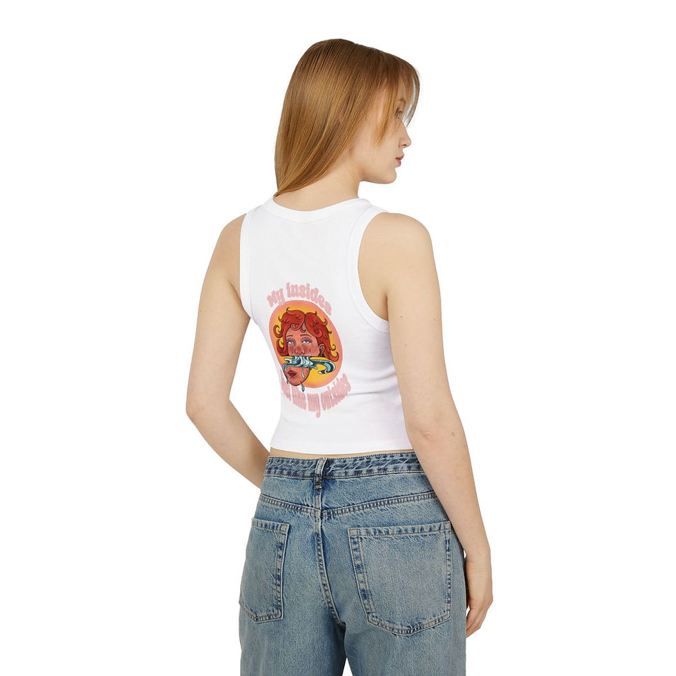 Thumbnail: Inside Out - Micro Rib Racer Tank Top
