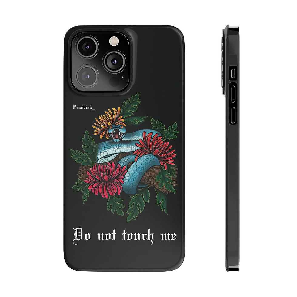 Thumbnail: Do Not Touch Me - Slim Phone Cases