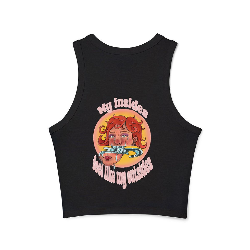 Thumbnail: Inside Out - Micro Rib Racer Tank Top