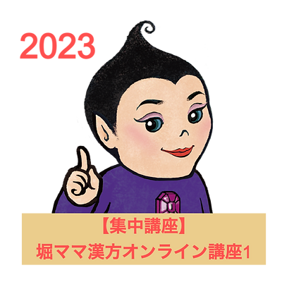 【2023集中講座】堀ママ漢方オンライン講座1（一括払）
