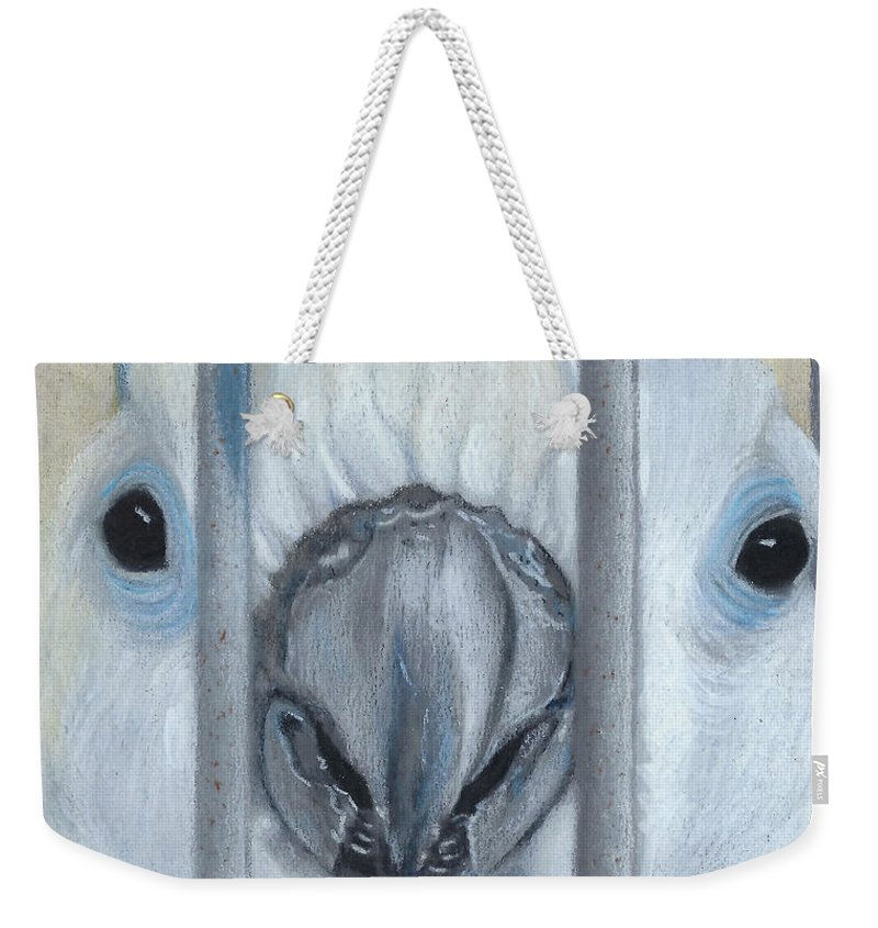 "Behind Bars" weekender tote bag