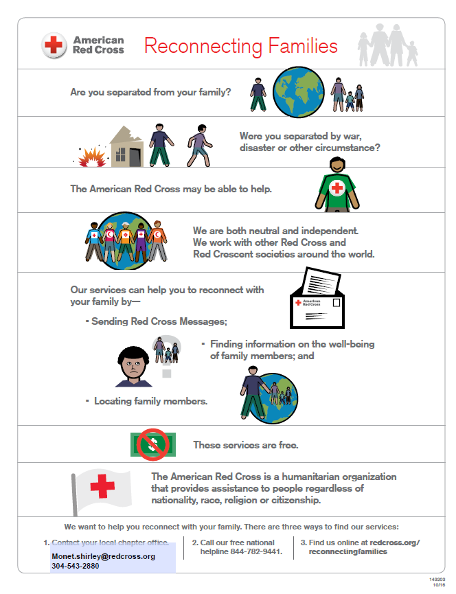 Restoring Family Links (RFL) – Red Cross Program Information