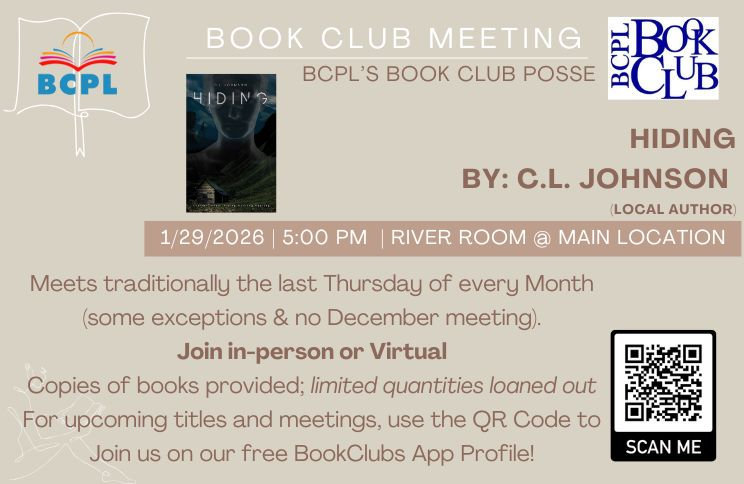 Bcpl Library BCPL Book Club Jan. 2026