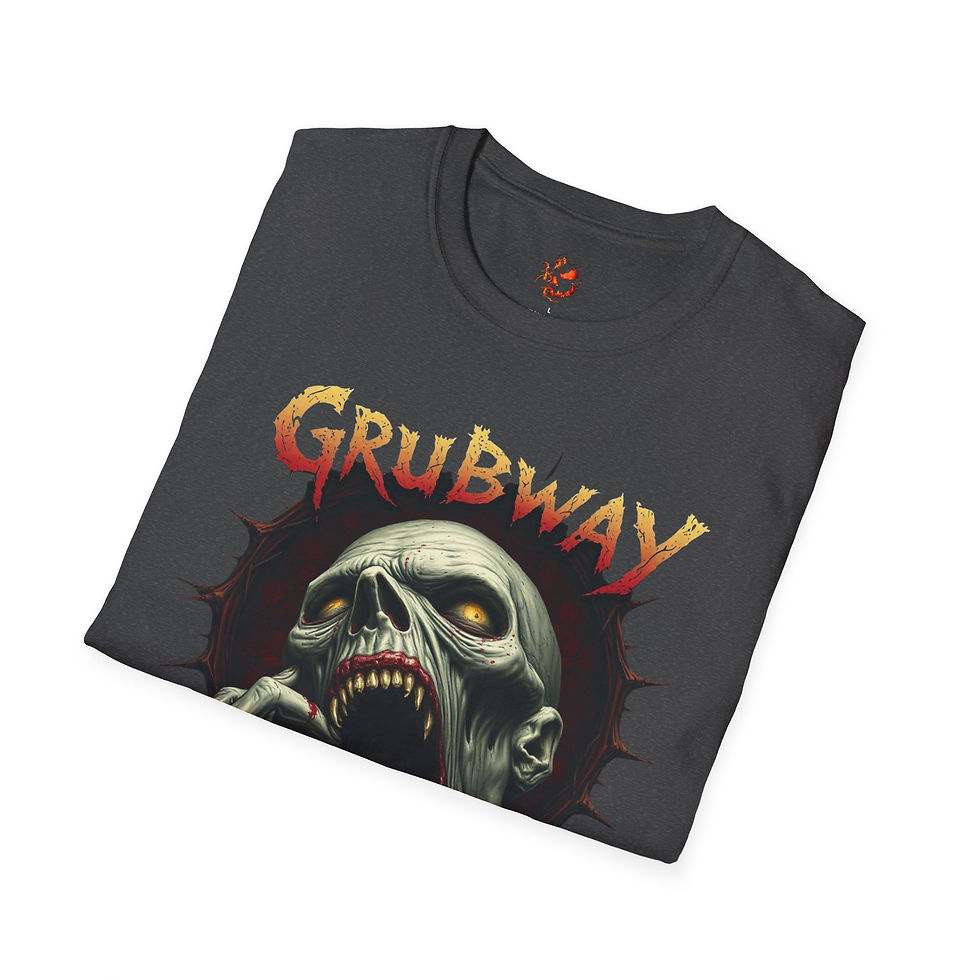 Thumbnail: Grubway Horror T-Shirt - Eat Flesh Graphic Tee for Halloween Fans
