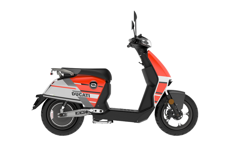 Scooter électrique SUPER SOCO - CUX Pro (Ducati) - coté gauche