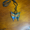 Thumbnail: Glass Butterfly Necklace - Butterfly Pendant - Birthday Gift For Her - Anniversary Gift - Handblown Butterfly Glass Jewelry - Torchwork