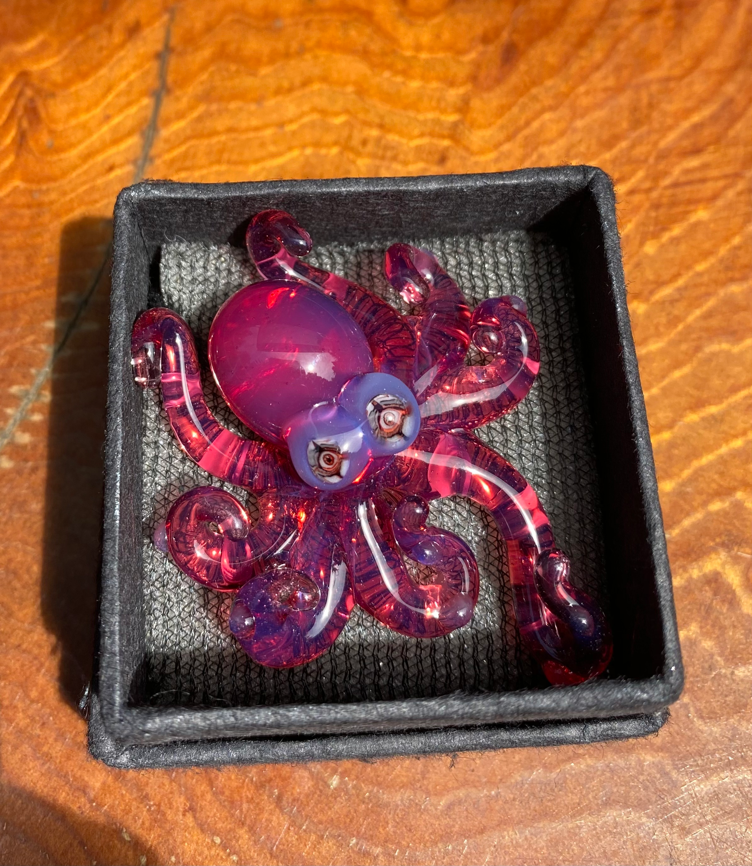 Octopus Glass Pendant Necklace