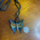 Thumbnail: Glass Butterfly Necklace - Butterfly Pendant - Birthday Gift For Her - Anniversary Gift - Handblown Butterfly Glass Jewelry - Torchwork
