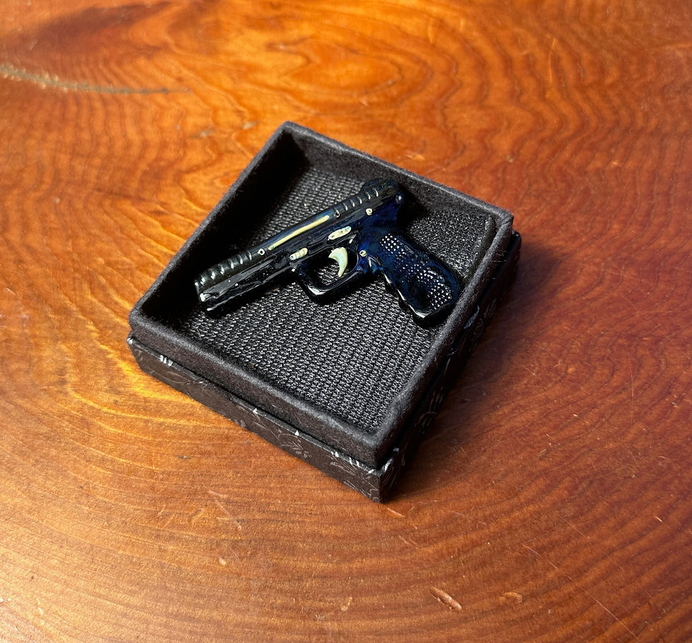 Glass Gun Pendant