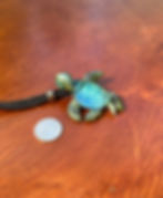 Glass Turtle Necklace - Turtle Pendant - Birthday Gift For Her - Anniversary Gift - Handblown Turtle Glass Jewelry - Torchwork