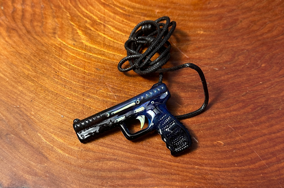 Glass Gun Pendant