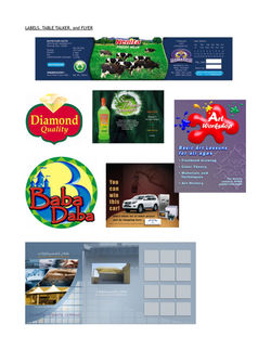 LABELS - TABLE TALKER - FLYER