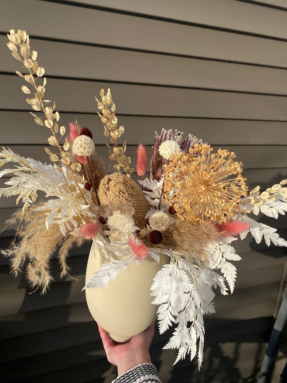 Thumbnail: Fall & Dried Grasses, Palms, Flowers and Boho Inspired Bouquets