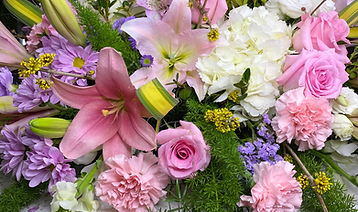 Spring Feminine Half Casket Spray