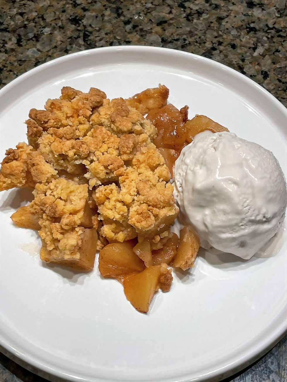 Apple Crumble and Ice-Cream