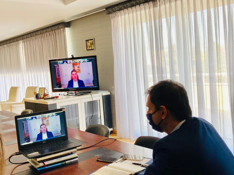 Το άνοιγμα της κρουαζιέρας σε τηλεδιάσκεψη με τον Υπουργό Τουρισμού και εκπροσώπους του κλάδου