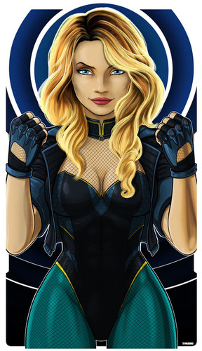 BLACK CANARY ICON 2 VERSIONS | TERRY HUDDLESTON ART
